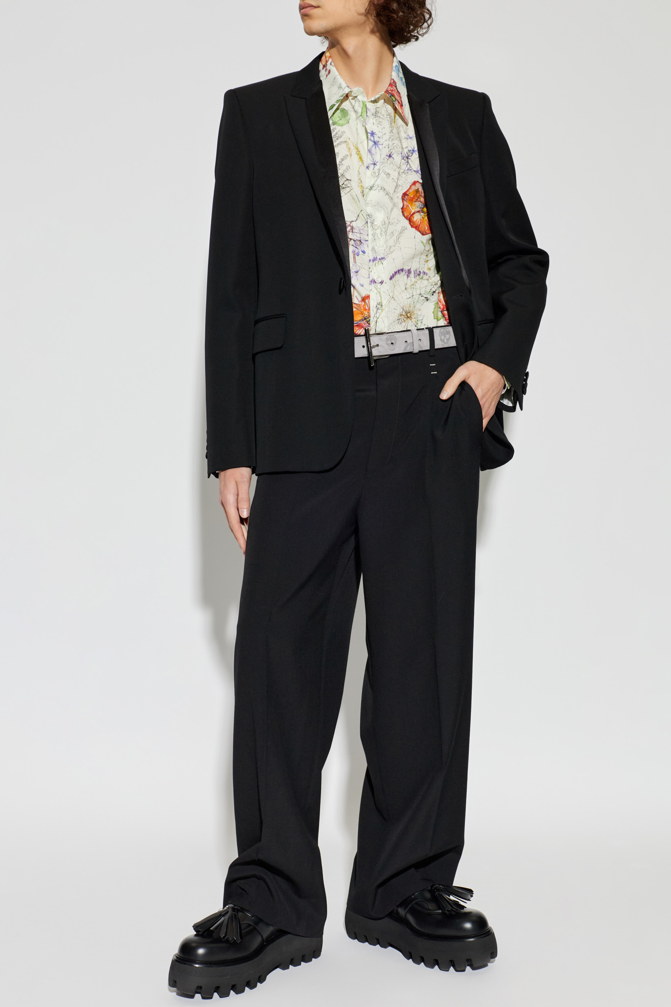 Alexander McQueen Shirt with floral motif | Men's | Vitkac